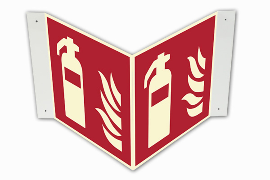Brandschutzzeichen, Feuerlöscher, F001, Winkel-/Nasenschild - ASR A1.3 (DIN EN ISO 7010) Brandschutzzeichen, Feuerlöscher, F001, Winkel-/Nasenschild - ASR A1.3 (DIN EN ISO 7010)