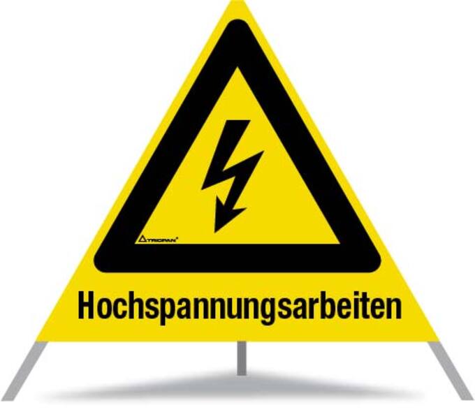 Faltsignale, tagesleuchtend, Hochspannungsarbeiten, 700 mm