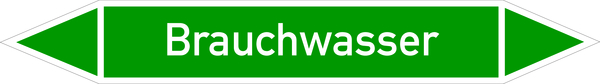 Rohrleitungsetikett, Brauchwasser