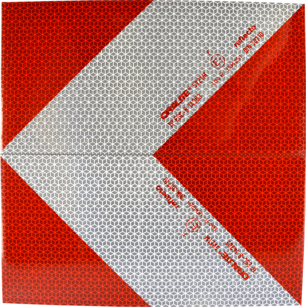 KFZ-Warnmarkierung, 141 x 282 mm, Magnetfolie, reflektierend RA2