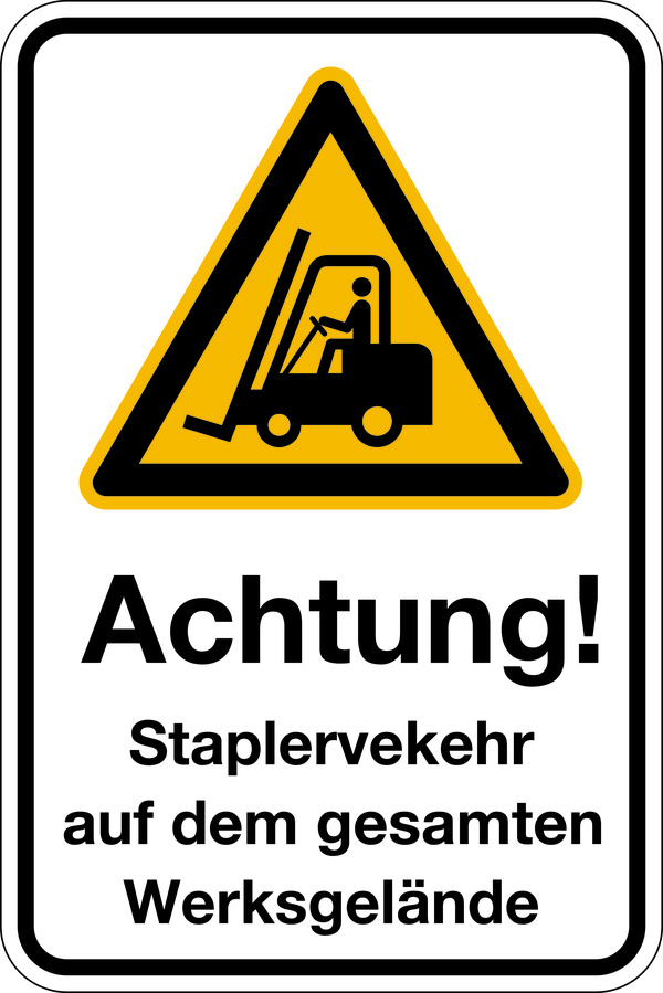 Kunststoffschild, Farben, Text und Logo nach Wunsch - Hochformat Kunststoffschild, Farben, Text und Logo nach Wunsch - Hochformat