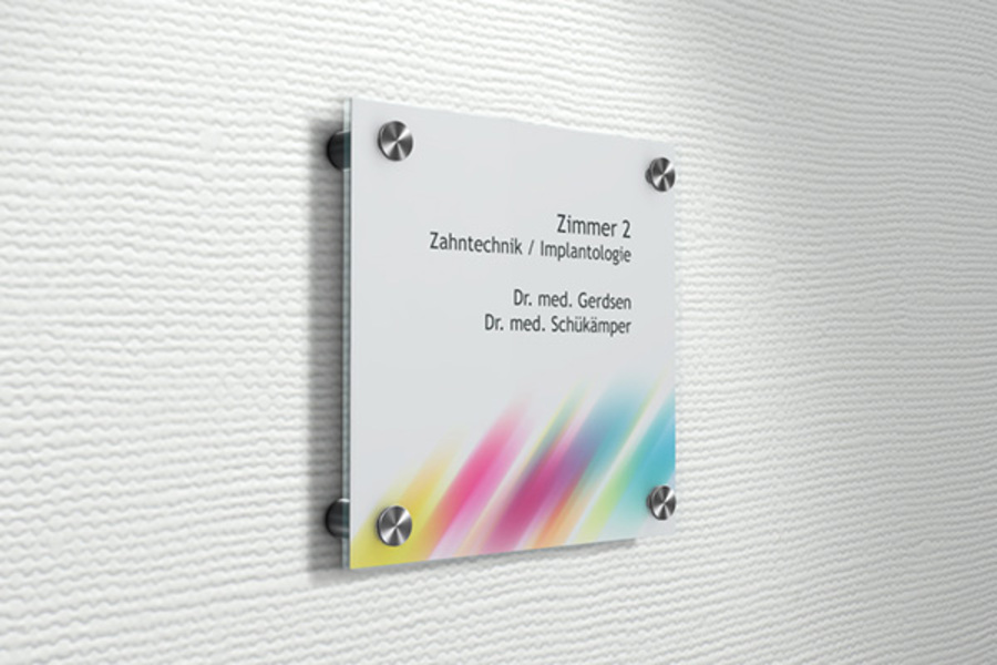 Türschild, PremiumFix, 150 x 150 mm