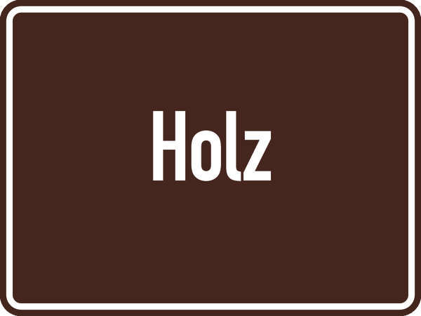 Abfallkennzeichen, Holz, 150 x 200 mm