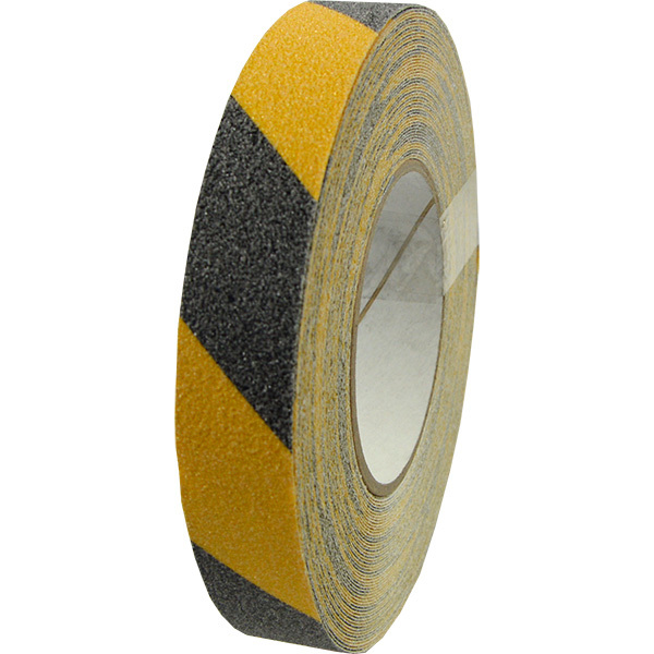 Antirutschband, schwarz/gelb, R13 - Rolle à 18,3 m