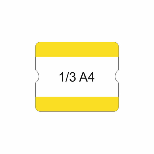 Bodenbeschriftungstasche selbstklebend, 180 x 216 mm, versch. Farben, 1/3 A4, 1 Pack = 10 Stück