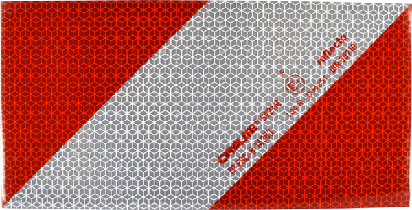 KFZ-Warnmarkierung, 141 x 282 mm, Magnetfolie, reflektierend RA2