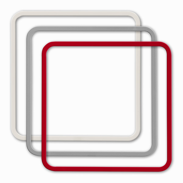 Zierrahmen für Türschild, MAXI, 153 x 153 mm, Packung = 3 Stück Zierrahmen für Türschild, MAXI, 153 x 153 mm, Packung = 3 Stück
