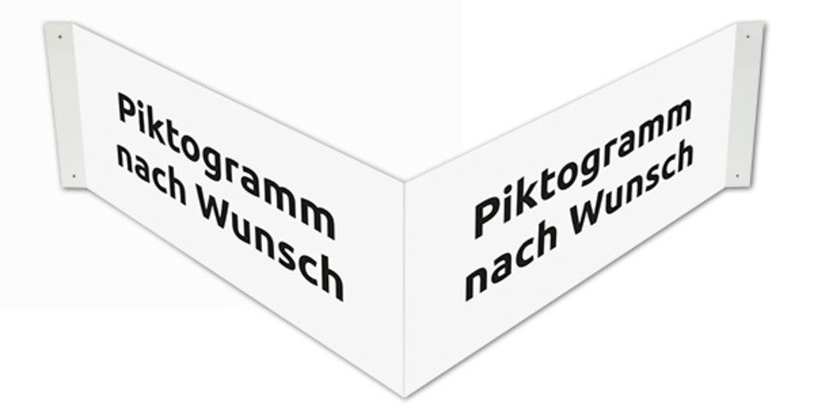 Winkel-/Nasenschild, Piktogramm nach Wunsch, Kunststoff Winkelschild_Rechteck_PnW.jpg