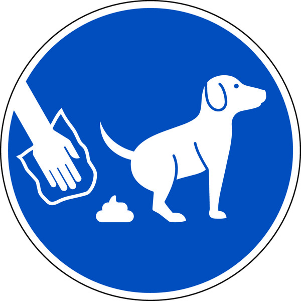 Gebotsschild, Hundekot mittels Tüte entsorgen - praxisbewährt Gebotsschild, Hundekot mittels Tüte entsorgen - praxisbewährt