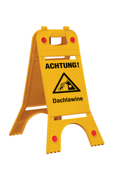 Warnaufsteller, Achtung Dachlawine, 620 x 245 mm
