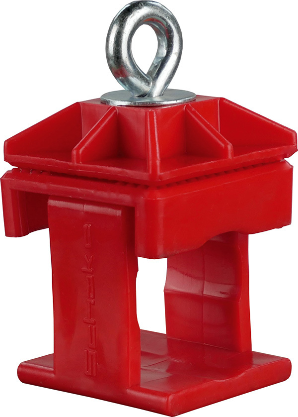 Schilderklemme, Kunststoff, rot Schilderklemme, Kunststoff, rot