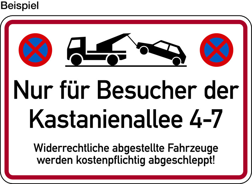 Aluminiumschild 2mm, Farben, Text und Logo nach Wunsch - Querformat