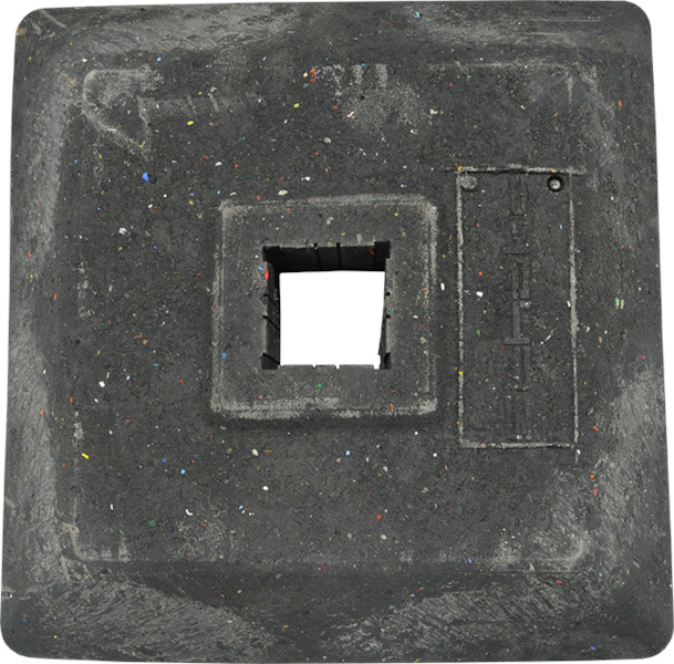 Fußplatte, 400 x 400 mm, 12 kg