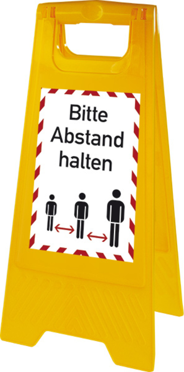 Warnaufsteller, Abstand halten, 610 x 300 mm