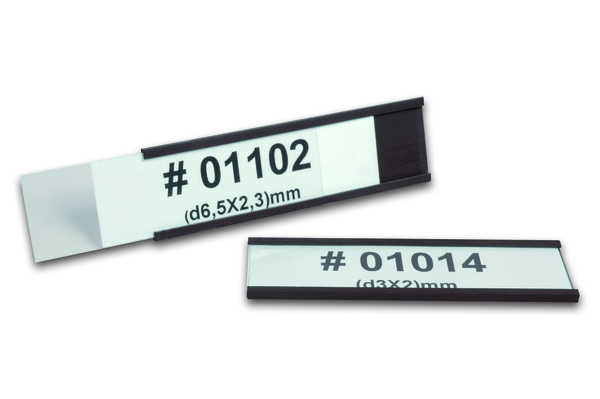 Lagerkennzeichnung, Magnetisches C-Profil, 50 x 100mm - 1 Beutel = 4 Stk.