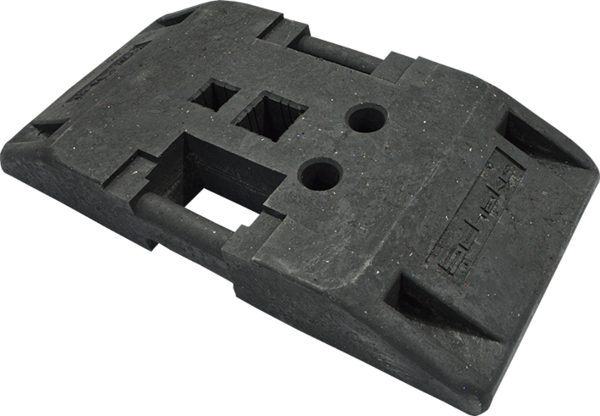 TL-Fußplatte, K1, für Schilderständer, 800 x 400 mm, 28 kg