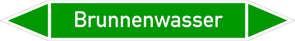 Rohrleitungsetikett, Brunnenwasser