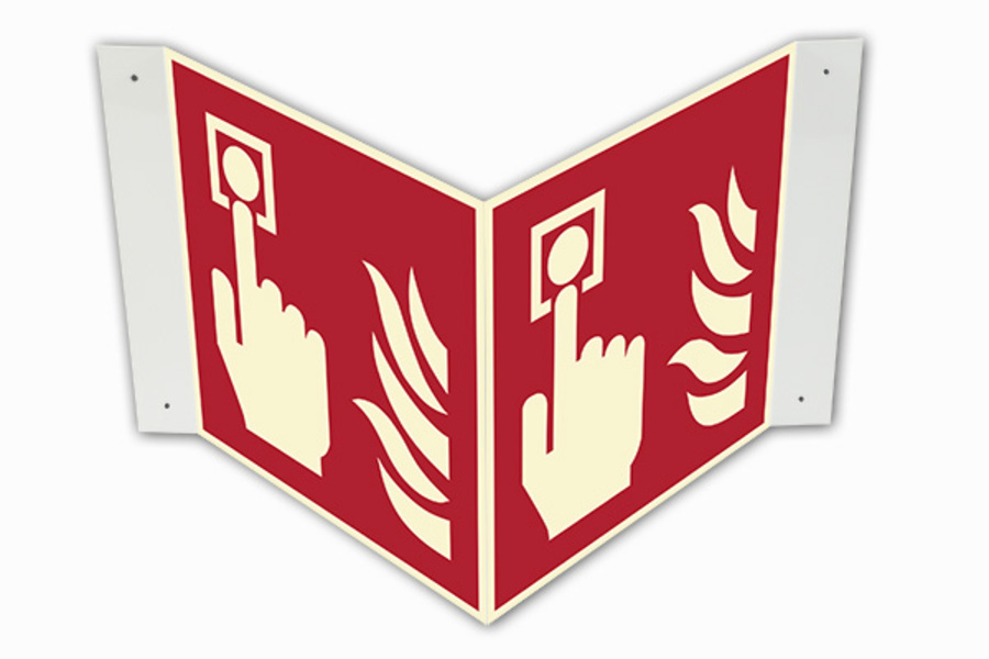 Brandschutzzeichen, Brandmelder F005 Winkel-/Nasenschild - ASR A1.3 (DIN EN ISO 7010) Brandschutzzeichen, Brandmelder F005 Winkel-/Nasenschild - ASR A1.3 (DIN EN ISO 7010)