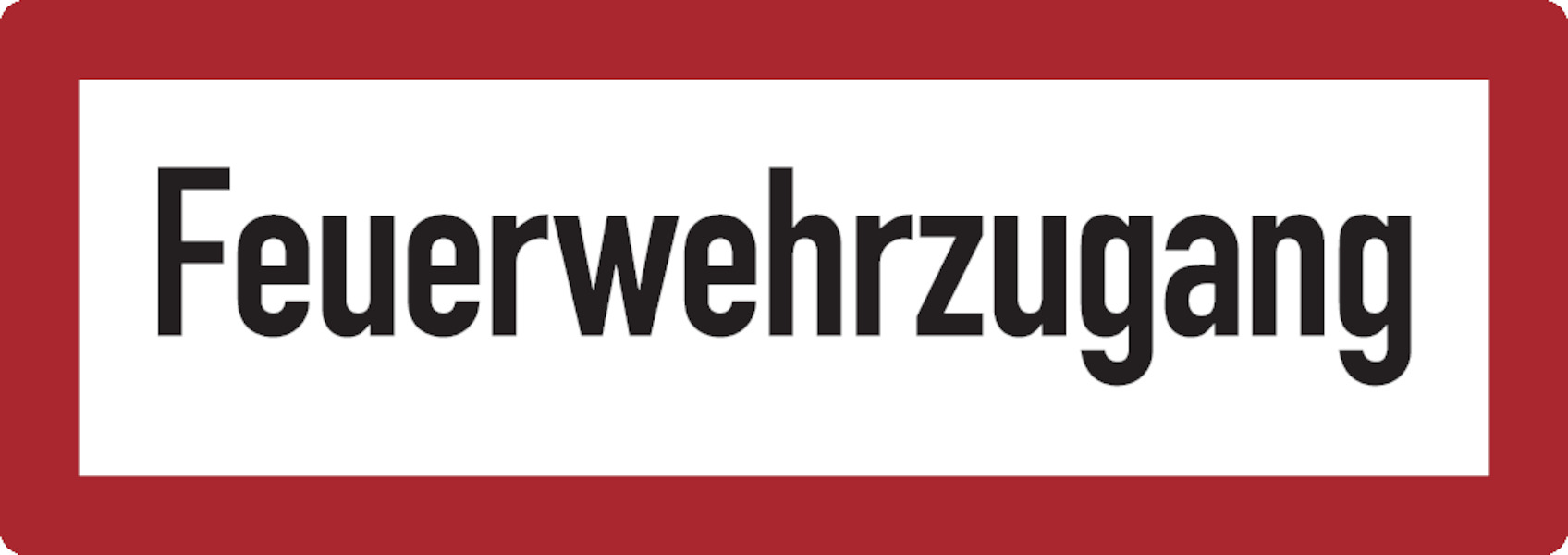 Feuerwehrschild, Feuerwehrzugang - DIN 4066