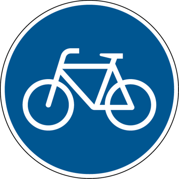 Verkehrszeichen - Radweg, Zeichen 237 Verkehrszeichen - Radweg, Zeichen 237