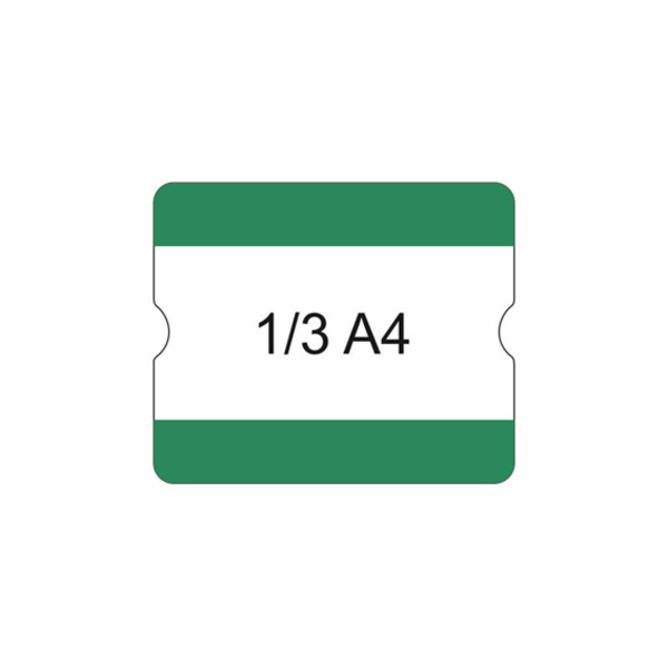 Bodenbeschriftungstasche selbstklebend, 180 x 216 mm, versch. Farben, 1/3 A4, 1 Pack = 10 Stück