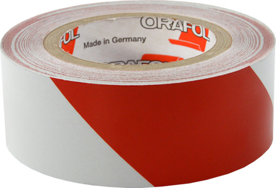 Orafol Industrie Warnmarkierungsband 5431 rot/weiß - auf Rolle à 25 m 90137001_Freisteller.jpg