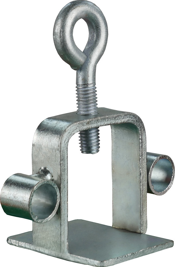 Schilderklemme, Stahl verzinkt mit Ösen Schilderklemme, Kunststoff, verzinkt mit Ösen