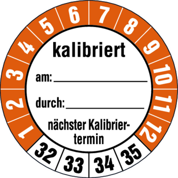 Prüfplakette, kalibriert nächster Kalibriertermin, Folie, Ø 35 mm - Bogen = 10 Plaketten 456532_ef.jpg