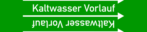 Rohrleitungsband, Kaltwasser Vorlauf, Rolle = 33 m