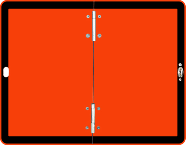 Neutrale Gefahrguttafel, 300x400mm, Aluminium