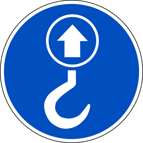 Gebotsschild, Hebepunkt - praxisbewährt