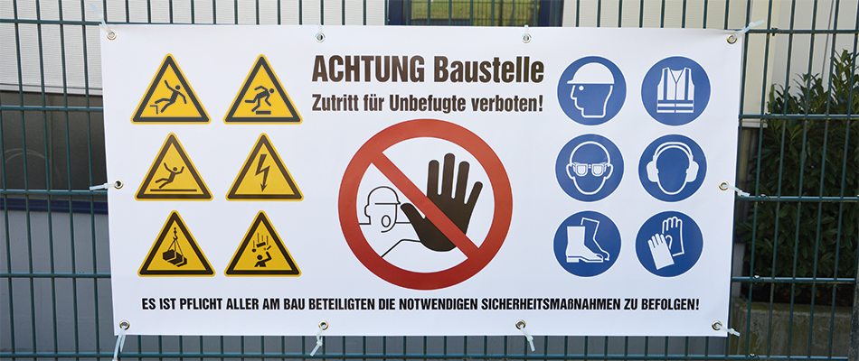 Header Baustellenbeschilderung