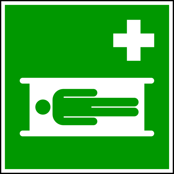 Rettungszeichen, Krankentrage E013 - ASR A1.3 (DIN EN ISO 7010)