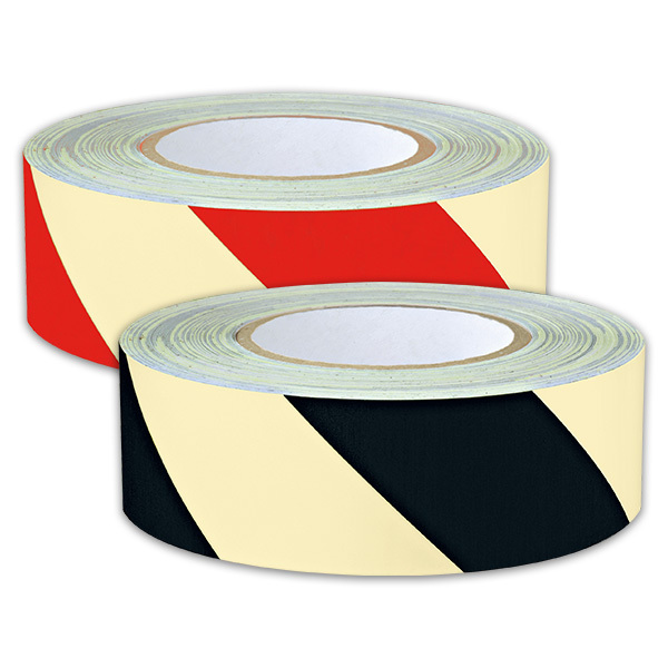 Warnmarkierungsband, langnachleuchtend, 50 mm - Rolle à 16 m Warnmarkierungsband, langnachleuchtend, 50 mm - Rolle à 16 m
