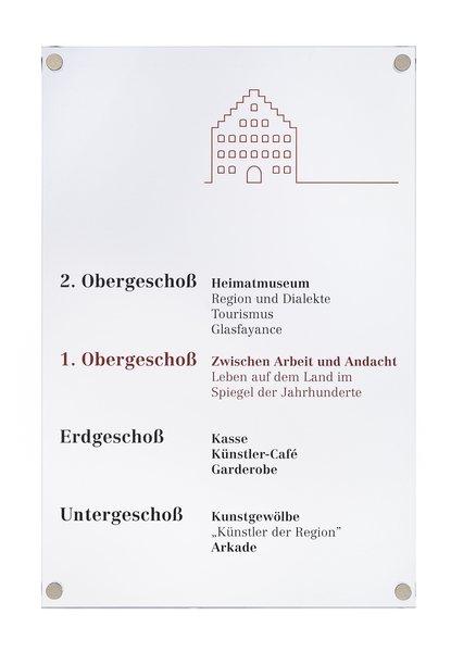 Türschild, "Galerie", 210 x 297 mm, DIN A4