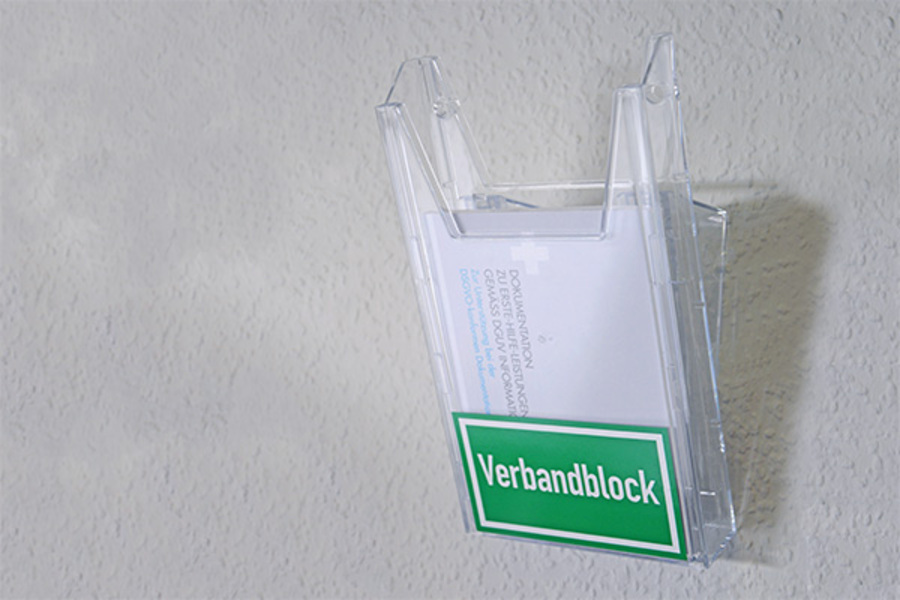 Halterung für Verbandblock Halterung für Verbandblock