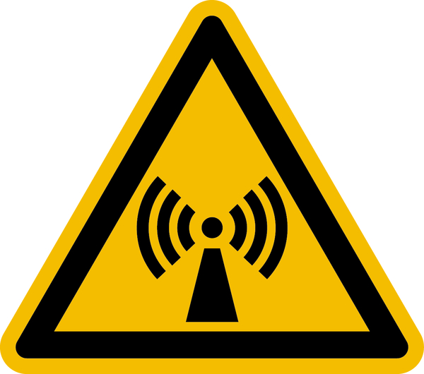 Warnschild, Warnung vor nicht ionisierender Strahlung W005 - ASR A1.3 (DIN EN ISO 7010)