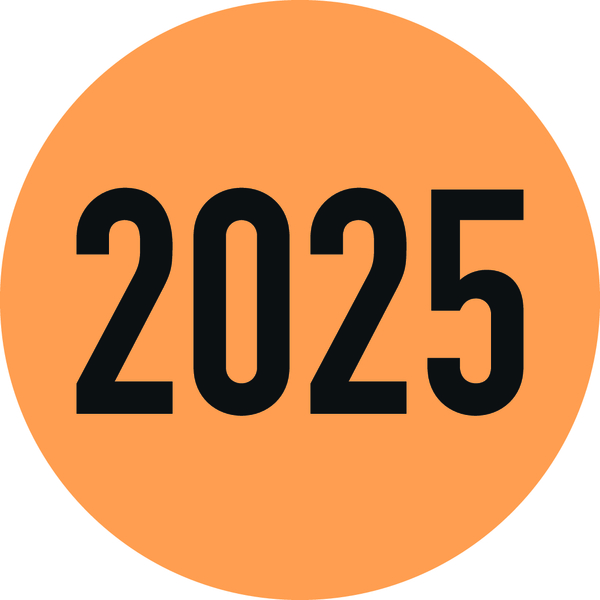 Klebepunkte/Markierungspunkte aus Papier, 2025 - Rolle à 500 Stk.