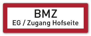 Beispielschild DIN 4066 mit Text nach Wunsch