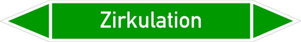 Rohrleitungsetikett, Zirkulation