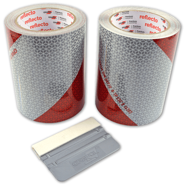 Orafol Kfz Warnmarkierung 5921M, 9 m x 141 mm, 2 Rollen, 1 Rakel Orafol Kfz Warnmarkierung 5921M, 9 m x 141 mm, 2 Rollen, 1 Rakel