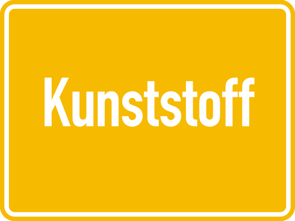 Abfallkennzeichen, Kunststoff, 150 x 200 mm