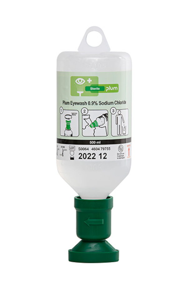 Augendusche, Plum, Natriumchloridlösung 0,9 % - 500 ml