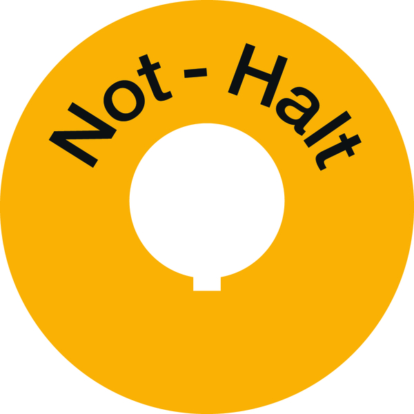 Maschinenschild, Not-Halt, Folie