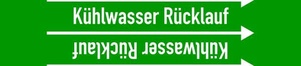 Rohrleitungsband, Kühlwasser Rücklauf, Rolle = 33 m