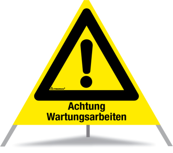 Faltsignale, tagesleuchtend, Achtung Wartungsarbeiten, 700 mm