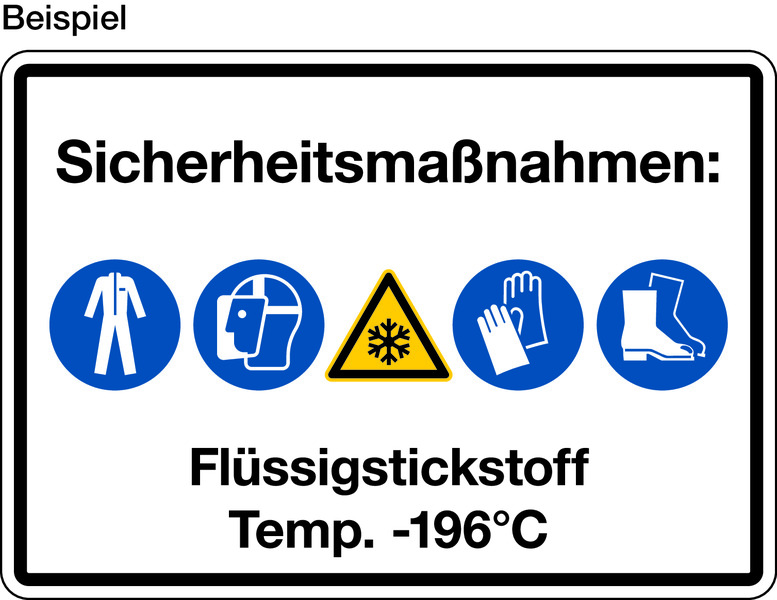 Magnetfolienschild, Farben, Text und Logo nach Wunsch - Querformat
