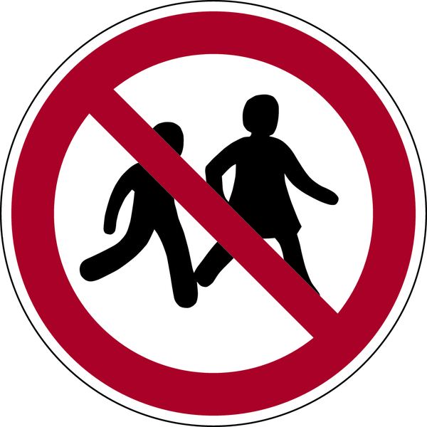 Verbotsschild, Kinder verboten P036 - ASR A1.3 (DIN EN ISO 7010)