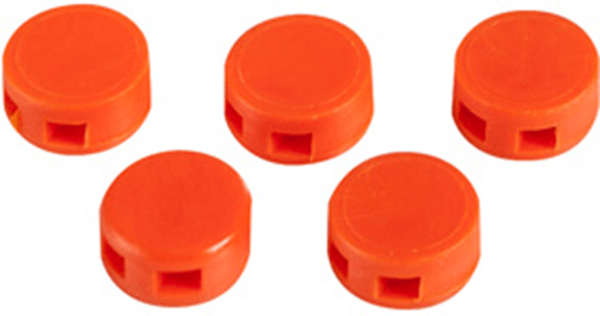 Kunststoffplomben, 10mm - orange Kunststoffplomben, 10mm - orange
