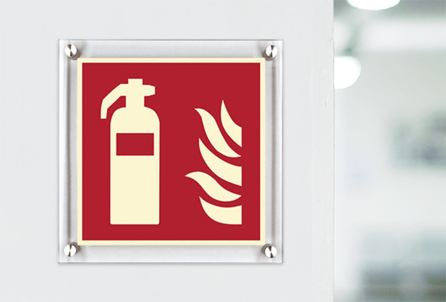Brandschutzzeichen, Feuerlöscher F001 - ASR A1.3 (DIN EN ISO 7010) 10158100_Acrylglas_Feuerlöscher_ef.jpg